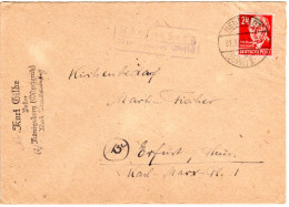 DDR 1949, Landpost Stpl. KÖNIGSBERG über Neustadt (Dosse) Auf Brief M. 24 Pf. - Storia Postale