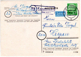 BRD 1955, Landpoststpl. 23 KUPPENDORF über Uchte Auf Karte M. 10 Pf. - Briefe U. Dokumente