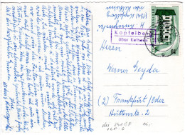 BRD 1957, Landpoststpl. KAPFELBERG über Kelheim Auf Karte M. 10 Pf. Europa. - Cartas & Documentos