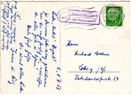 BRD 1957, Landpoststpl. OBERREICHENBACH über Herzogenaurach Auf Karte M. 10 Pf. - Lettres & Documents