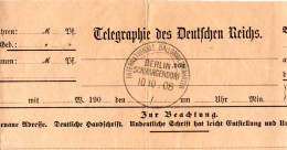 DR 1908, Sonderstempel INT. BALLONWETTFAHRTEN BERLIN SCHMARGENDORF Auf Formular - Briefe U. Dokumente