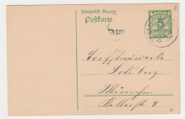 Bayern 1910, K1 Gr. Karolinenfeld Auf Ganzsache N. München - Lettres & Documents