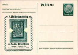 DR, Ungebr. 6 Pf. Privatganzsache 44. Dt. Philatelistentag Bremen M. Abb. - Other & Unclassified