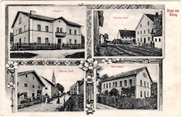 Gruss Aus OTZING, Strassenansichten, Schule U. Pfarrhof, 1910 Gebr. Sw-AK - Andere & Zonder Classificatie