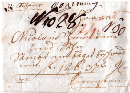 Württemberg 1807, Hds. "V. Scherr" (Scheer) Auf Handels-Brief N. Kempten, Bayern - Prephilately