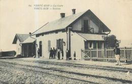 GRECE  EKCHI SOU  La Gare De Chemin De Fer   2 Scans - Griechenland