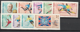 Ungarn Geschnitten: Fußball-WM 1966, MNH ** - Autres & Non Classés