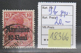 Dt. Bes. Rumänien: Nr. 9 In Farbvariante B, Gestempelt, Geprüft - Bezetting 1914-18