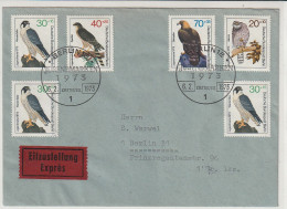 Berlin, FDC Mi.-Nr. 442-45, Als Eilboten Gelaufen, Mit Ak-St. - Covers & Documents