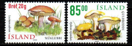 Island 2002 - Mi.Nr. 1000 - 1001 - Postfrisch MNH - Pilze Mushrooms - Paddestoelen