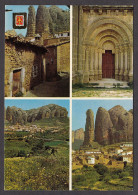 108217/ AGÜERO, Las Peñas, Vistas Desde La Plaza Del Pueblo, Portada De Santiago - Huesca