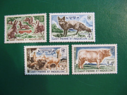 SAINT PIERRE ET MIQUELON YVERT POSTE ORDINAIRE N° 372/375 NEUFS** LUXE - MNH -  COTE 27,00 EUROS - Ongebruikt