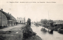 32913-LE-59-Watten-Ancienne Rivière De La Colme-Les Tanneries-Chemin D'Holque-----------péniche - Sonstige & Ohne Zuordnung