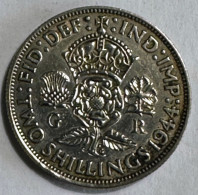 United Kingdom 2 Shillings 1944 (Silver) - J. 1 Florin / 2 Schillings