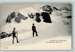 12109307 - Bergsteiger Le Glacier Du Theodulpass Et Le - Alpinismo