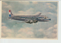 Vintage Rppc KLM K.L.M Royal Dutch Airlines Douglas Dc-6 Aircraft - 1919-1938