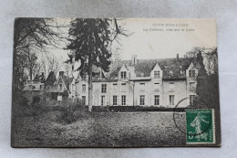 Cpa 1912, Cour Sur Loire, Le Château, Vue Sur La Loire, Loir Et Cher 41 - Autres & Non Classés