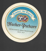 Munchner Brautradition Hacker Pschorr Bierviltje Beer Coaster Htje - Sous-bocks