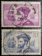 FRANCE Y&T N°296/297 Jacques Cartier. USED. - Usados