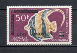 COMORES  PA N° 73   NEUF SANS CHARNIERE COTE 4.25€    POISSON ANIMAUX SURCHARGE  VOIR DESCRIPTION - Komoren (1975-...)