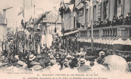 BRAINE (Aisne) - Bouquet Provincial, 25 Mai 1913 - Discours De M. Landrin, Connétable De La Cie D'Arc - Ecrit (2 Scans) - Other & Unclassified