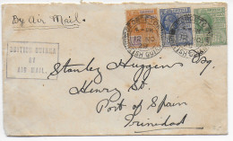 British Guiana, Air Mail, 1929 Nach Trinidad - Guiana (1966-...)