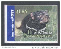 AUSTRALIA  , 2015 ,MNH, NATIVE ANIMALS,  TASMANIAN DEVIL, 1  SELF-ADHESIVE VALUE EX. BOOKLET - Andere & Zonder Classificatie