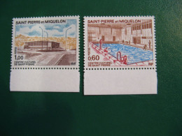 SAINT PIERRE ET MIQUELON YVERT POSTE ORDINAIRE N° 431/432 NEUFS** LUXE - MNH -  COTE 16,00 EUROS - Unused Stamps