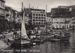 PORTOFERRAIO-ISOLA D'ELBA-LIVORNO-LA DARSENA- CARTOLINA VERA FOTOGRAFIA VIAGGIATA IL 7-6-1955 - Livorno