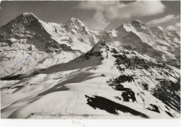 CARTOLINA SVIZZERA WENGEN MANNLICHEN EIGER MONCH JUNGFRAU SWISS Postcard SCHWEIZERISCH Ansichtskarten - Wengen