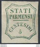 1859 Parma 5c Verde Azzurro MNH Sassone N. 12 - Modena