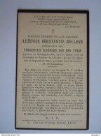 Doodsprentje Ludovica Constantia Wellens Koningshooikt 1899 Lier 1944 Echtg. Franciscus Alfonsus Van Den Eynde - Devotieprenten