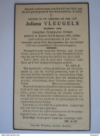 Doodsprentje Juliana Vleugels Kessel 1855 1945 Weduwe Van Josephus Gummarus Helsen LT 2906 - Devotieprenten