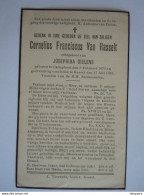 Doodsprentje Cornelius Franciscus Van Hasselt Calmphout 1870 Kessel 1938 Echtg. Josephina Dielens - Devotieprenten
