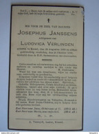 Doodsprentje Josephus Janssens Kessel 1868 - 1938 Echt. Ludovica Verlinden - Devotion Images
