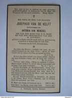 Doodsprentje Josephus Van De Kelft Nijlen 1855 Kessel 1939 Wed. Antonia Van Mencxel - Devotion Images