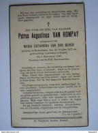 Doodsprentje Petrus Augustinus Van Rompay Herenthals 1871 Kessel 1939 Echtg. Maria Catharina Van Den Bergh - Devotion Images