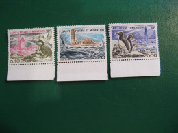 SAINT PIERRE ET MIQUELON YVERT POSTE ORDINAIRE N° 445/447 NEUFS** LUXE - MNH -  COTE 14,50 EUROS - Nuevos