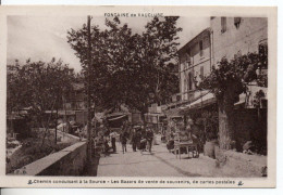 Carte Postale Ancienne Fontaine De Vaucluse - Les Bazars De Vente De Souvenirs, De Cartes Postales - Commerces - Otros & Sin Clasificación