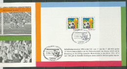 Germany 1994 Football Soccer World Cup 2 Stamps On Commemorative First Day Print - 1994 – Stati Uniti