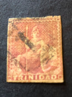 TRINIDAD  SG 8  (1d) Brick Red Of 1855  FU - Trinidad & Tobago (...-1961)