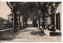 Carte Postale Ancienne Mondragon - Avenue De La Gare - Otros & Sin Clasificación