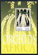 Bloc Sheet  Fleurs Orchidées Flowers Orchids  Neuf  MNH **  Liberia 2007 - Orchidee