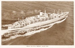 "on Board Postcard"-RMS.ORONSAY 1951-1975 Passenger Liner To Australia (cruise Ship In Latter Years) - Paquebots