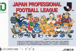 Japan Prepaid JR Card 1000 - J League Football Mascots - Japan