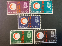 Sharjah 1963 Mi#28-33 Red Cross Centenary MNH - Schardscha