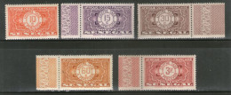 Senegal 1935 5 Diff. Postage Due Sc J23 Stamp With Tab MNH # 446 - Sénégal (1960-...)