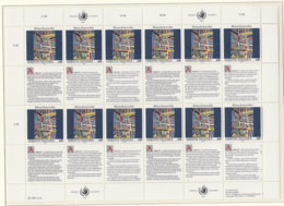 UNO WIEN 139-140, 2 Kleinbogen, Postfrisch **, Allgemeine Erklärung Der Menschenrechte 1992 - Blocs-feuillets