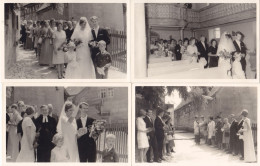 6 Alte Fotos  .  Hochzeit. (  B1  ) - Anonyme Personen