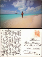 Postcard Cayp Largo Cayo Largo Playa Karibik-Insel Frau Bikini 1990 - Cuba